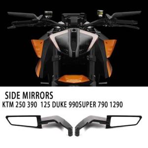 【並行輸入品】 バイク 二輪ステルスウィングレットミラー 回転可能ミラー ktm 250 390 2...