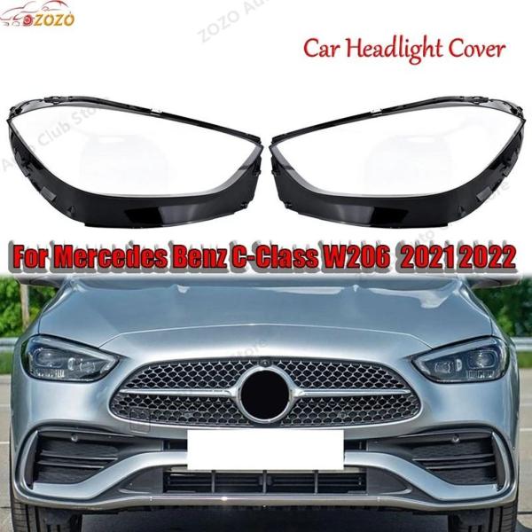 【並行輸入品】ヘッドライトカバーメルセデスベンツ C クラス W206 2021 2022 ヘッドラ...