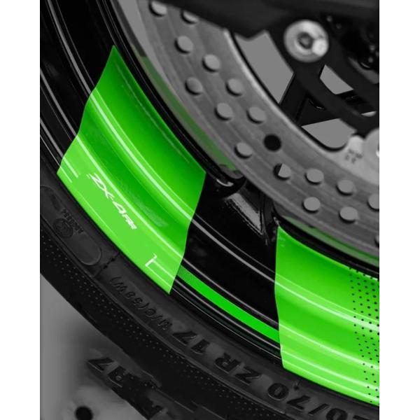 【並行輸入品】バイク 二輪反射ホイールステッカー ストライプステッカー フロントリアステッカー フル...