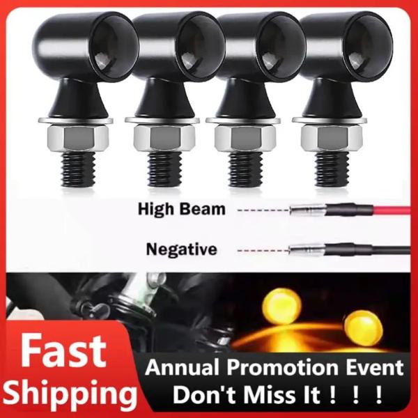 【並行輸入品】バイクウィンカーライト LED アンバーウィンカーランプインジケータ 12 ボルトホン...