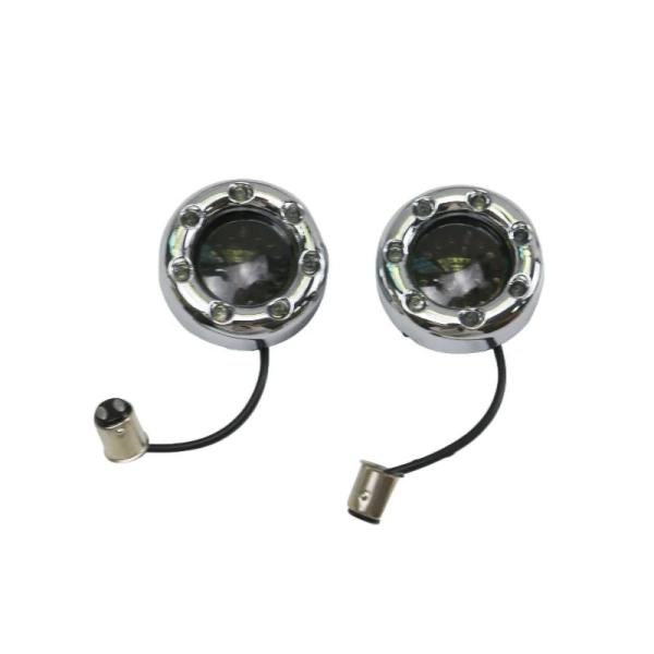 【並行輸入品】バイク1157 LEDウィンカー バレット型ウインカー 2インチ ハーレー ソフテイル...