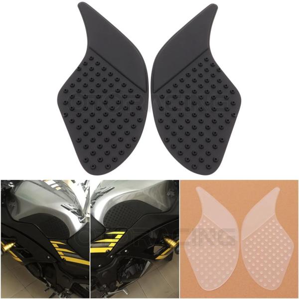 【並行輸入品】バイクアンチスリップタンクパッドステッカーサイドガスニーグリップトラクションパッドカワ...