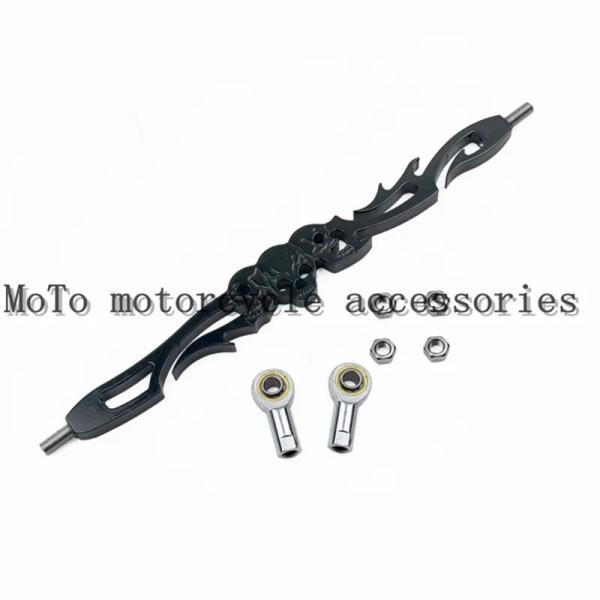 【並行輸入品】バイクスカルブラックシフトリンケージハーレーロードキングエレクトラグライドツーリングシ...