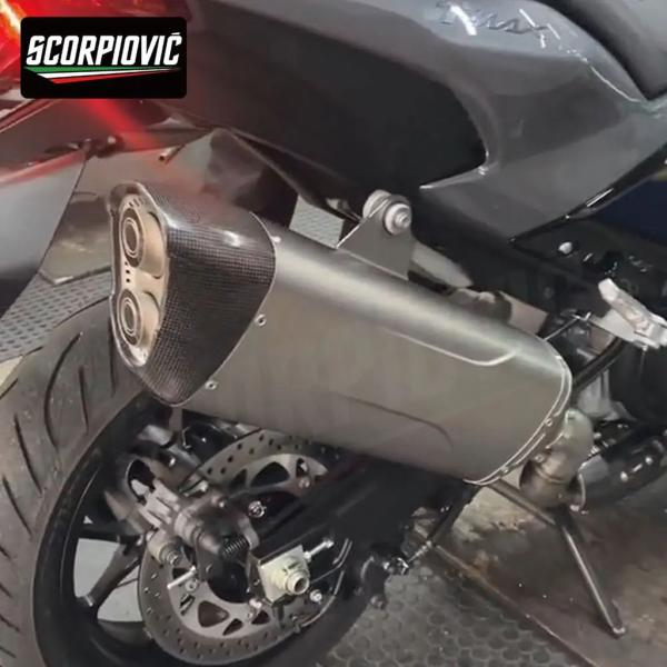 【並行輸入品】汎用バイクマフラー ZX25R CBR650 Z900 Cbr250rr Ninja3...