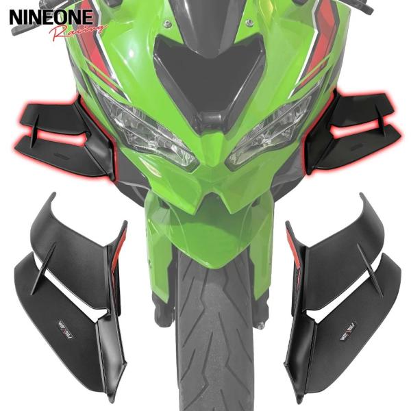 【並行輸入品】ZX4R サイドウィングレット バイク用サイドスポイラー フロントフェアリング 空力固...
