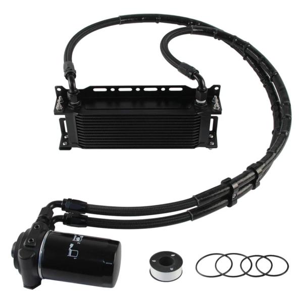 【並行輸入品】VWゴルフMK6 GTIオイルクーラー13列AN8キット 80-90度サーモスタットア...
