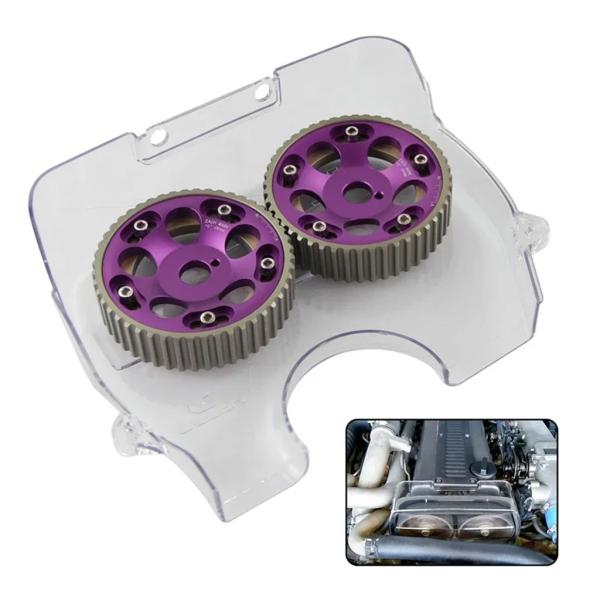 【並行輸入品】レッド/ブルー/パープルカムプーリー + カムカバートヨタスープラ JZA70 90-...