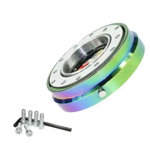 並行輸入品 薄型6穴ステアリングホイールクイックリリースハブアダプタースナップオフボスキット レーシ...