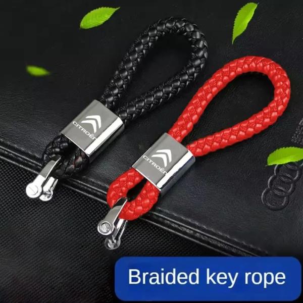 並行輸入品 車編組ロープ吊り下げコードキーホルダーバッグペンダントキーホルダーシトロエン C1 C2...