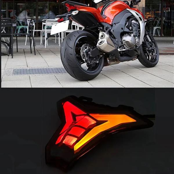並行輸入品 N26R-バイクテールライト LED リアブレーキウィンカー カワサキ Z250 Z40...
