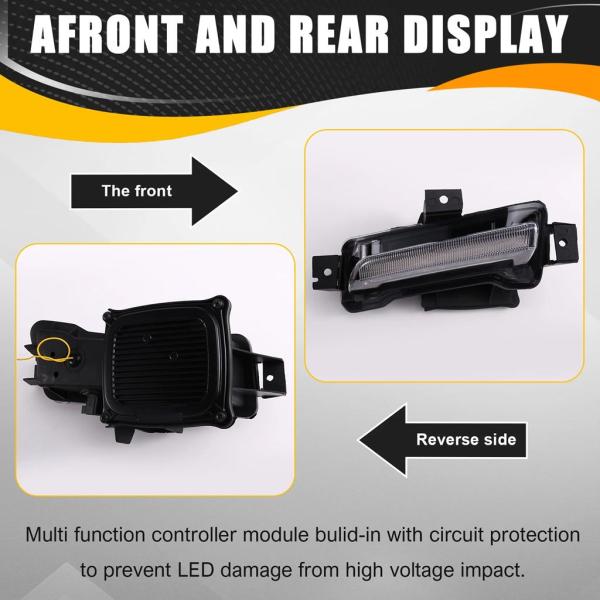 並行輸入品 N26R-イエローウィンカーホワイトフォグライトデイタイムランニングライトシボレーカマロ...