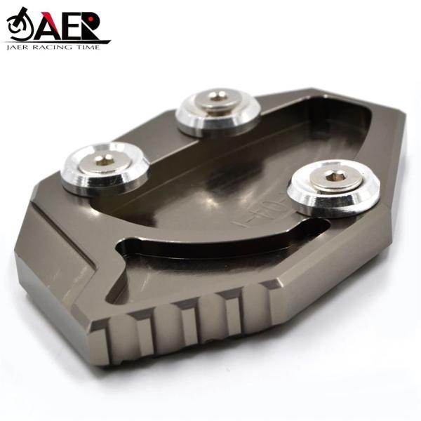 並行輸入品 CNC アルミバイクサイドスタンドプレートキックスタンドカワサキ ZX-14R ZZR1...