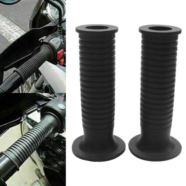 並行輸入品 2x ブラックラバーバイクハンドルバーハンドグリップバーカバー BMW R1200RS ...