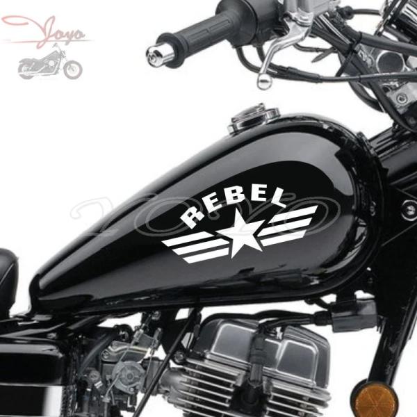 並行輸入品 スター羽ステッカー 0.1 mm PVC ホンダレブル CA250 CMX250 CMX...