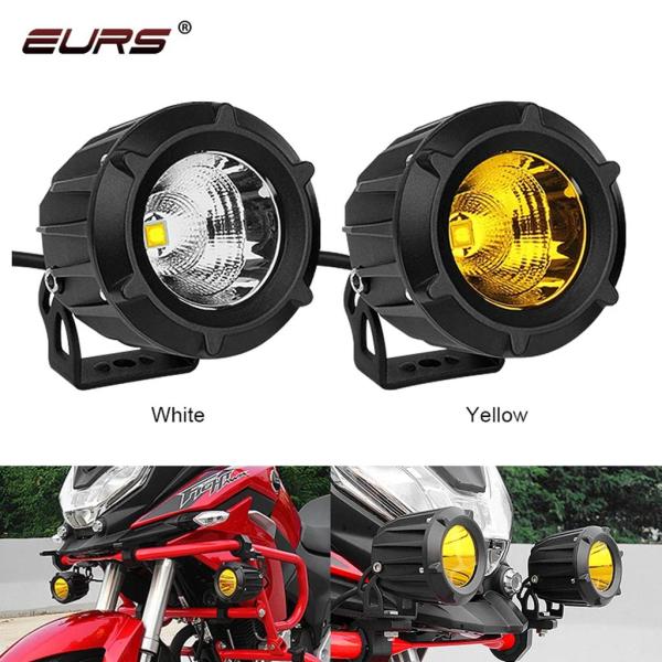 並行輸入品 2X LED バイク LED ヘッドライトワークライトオフロードライトスポット ATV ...