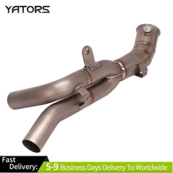 並行輸入品 ヤマハ R1 YZF R1 2009-2014 ミッドエキゾーストリンクパイプ チタン合...