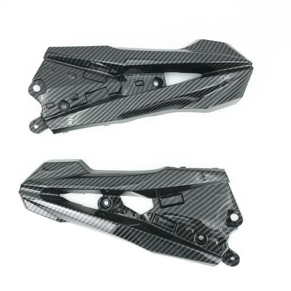 【並行輸入品】ハイドロディップカーボン仕上げサイドミッドエンジンブラケットパネルフェアリングカワサキ...