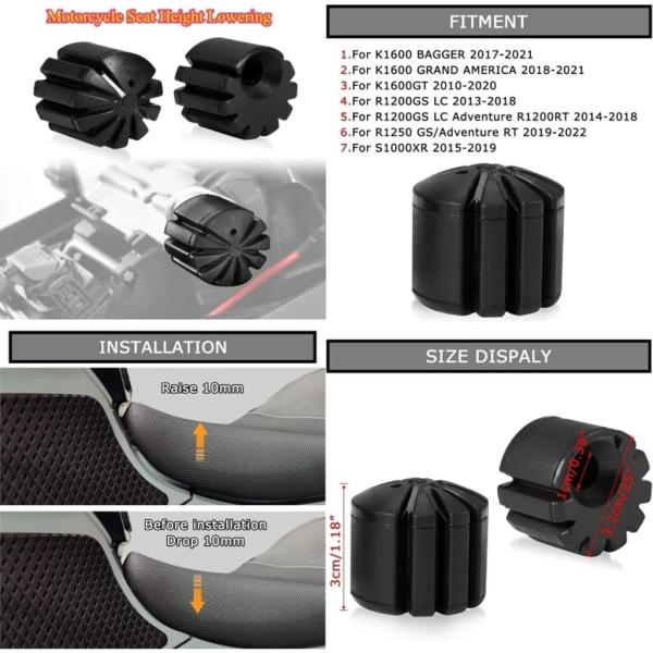 並行輸入品 バイクシート高低減キット BMW R1250RT R1250GS S1000XR K16...
