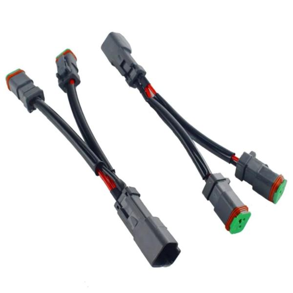 並行輸入品 Y タイプライド DEUTSCH DT DTP 2 ピンソケットアダプタ LED ポッド...