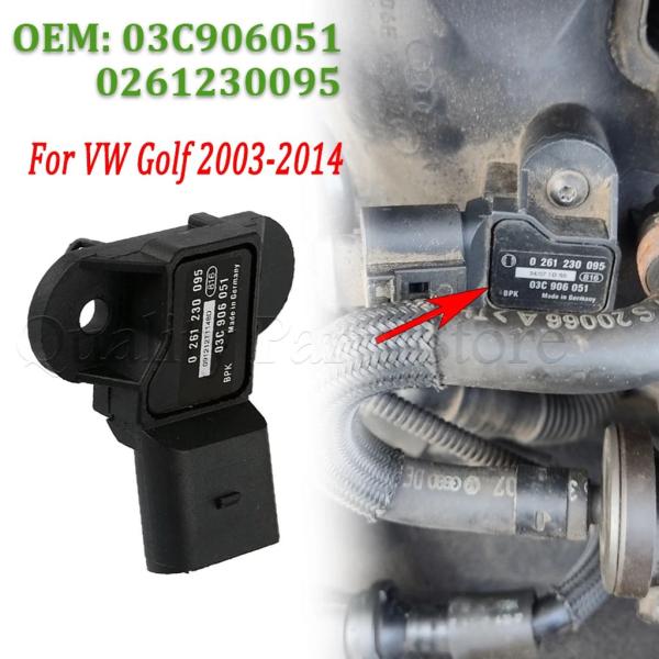 【並行輸入品】1PC MAP 圧力センサー VW イオス ポロ ジェッタ ゴルフ パサート ボーラ ...