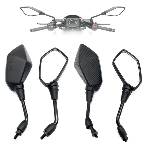 並行輸入品 汎用カーボンバイク 二輪ミラー サイドミラー カワサキZ900 Z1000 Z800 Z...