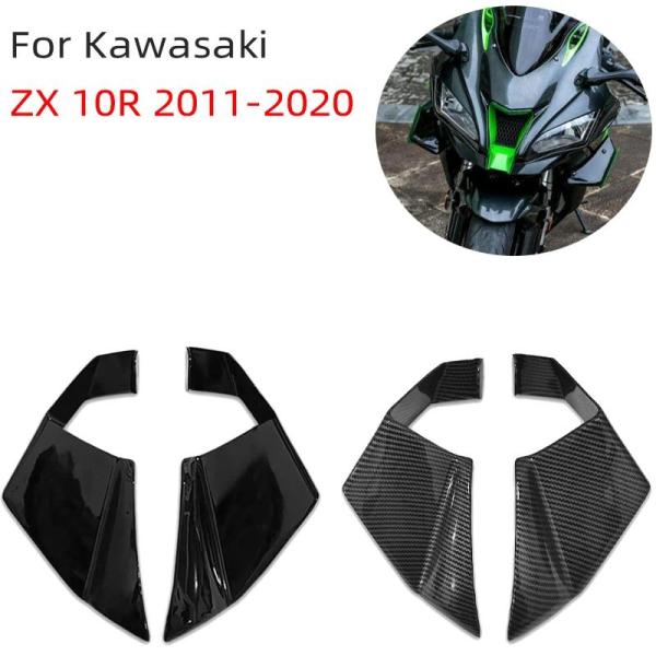並行輸入品 ZX 10R バイクアクセサリー固定翼固定ウィングレット空力サイドウィンドウィングスポイ...