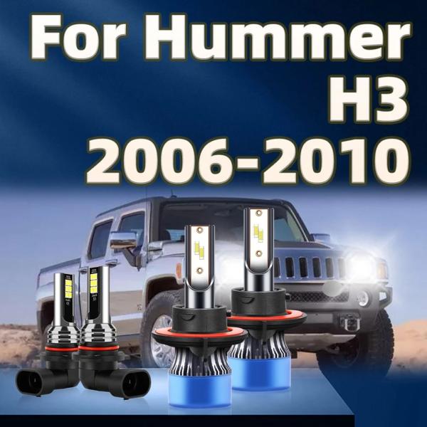並行輸入品 車用LEDフォグライトキット 白色電球 ハマーH3 2006 2007 2008 200...