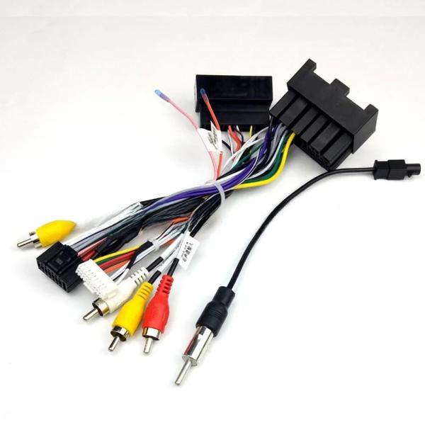 並行輸入品 16P Androidナビゲーションケーブルカーステレオプレーヤー電源ケーブル Canb...