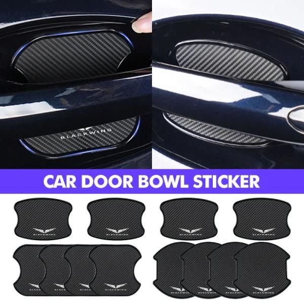 並行輸入品 4 個ドアハンドルボウルステッカープロテクター衝突防止ストリップキャデラック XTS C...