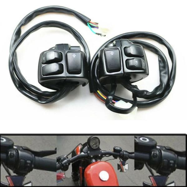 並行輸入品 25 MMバイクハンドルバーウィンカーコントロールスイッチハーレー XL883 スポーツ...