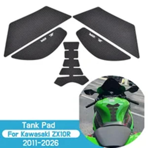 並行輸入品 ZX10R サイドタンクパッドオイルガス燃料プロテクターカバーゴムステッカーデカールカワ...