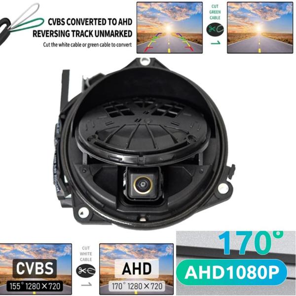 【並行輸入品】エンブレム付きリアバックアップカメラ 170 ° ahd 1080p vw ゴルフ6 ...