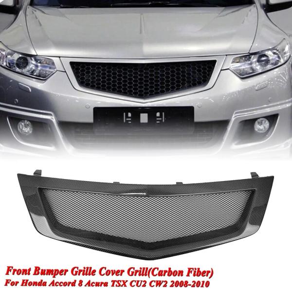 【並行輸入品】フロントバンパーグリルセンターグリルフードメッシュホンダアコード 8 アキュラ TSX...