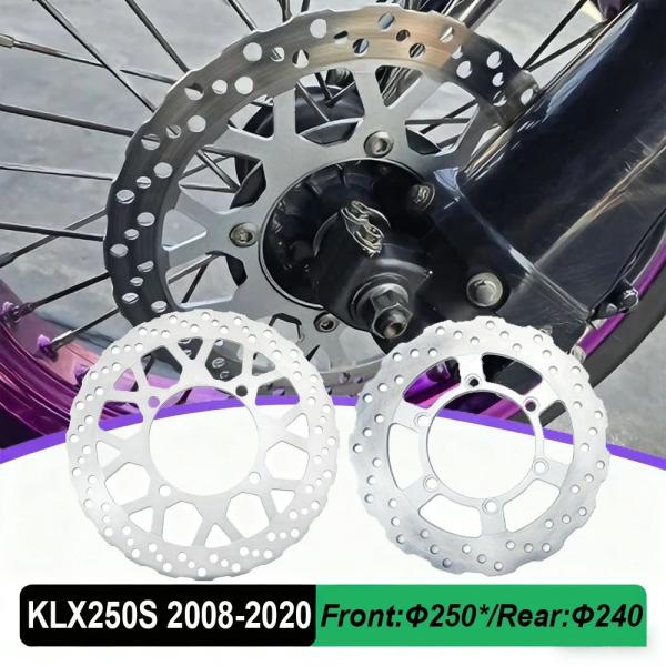 並行輸入品 KLX 250 S バイク 250mm 240mm フロントリアブレーキディスクローター...