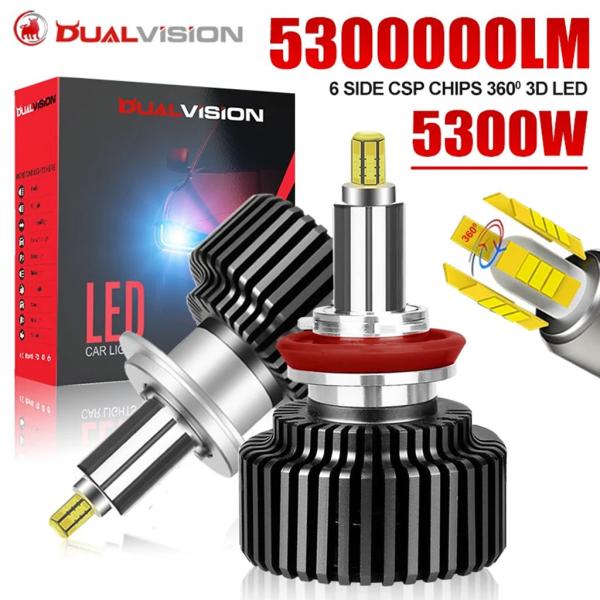 並行輸入品 5300WターボH7 LED CANBUSライト 5300000LM 360° H4 H...