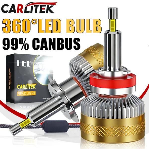 並行輸入品 3D 360° H7 LEDカーヘッドライトバルブ Canbus H8 H9 H11 フ...