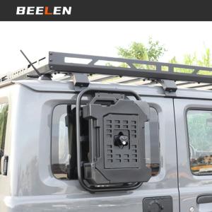 【並行輸入品】オフロード4x4アクセサリーサイドウィンドウ拡張ラックアウタースペア水/燃料タンク 蛇口付き 2019年以降スズキジムニーJB64 JB74用
