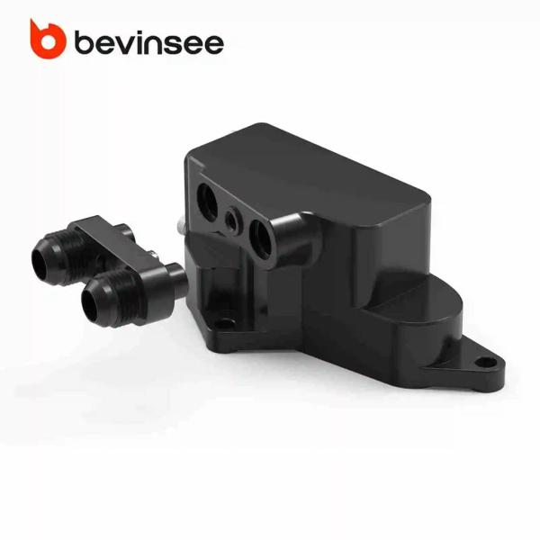 【並行輸入品】BEVINSEEオイルクーラーサーモスタットハウジングアップグレードアダプター BMW...