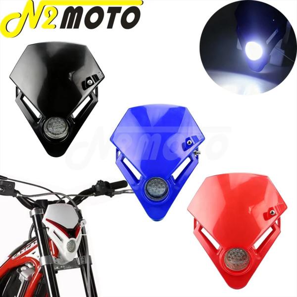 【並行輸入品】デュアルスポーツLEDヘッドランプ バイク トライアル エンデューロ モトクロス ヘッ...