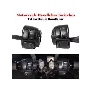 並行輸入品 バイク 1インチ ハンドルバーコントロールスイッチ 25mm ハンドルバーウィンカースイ...