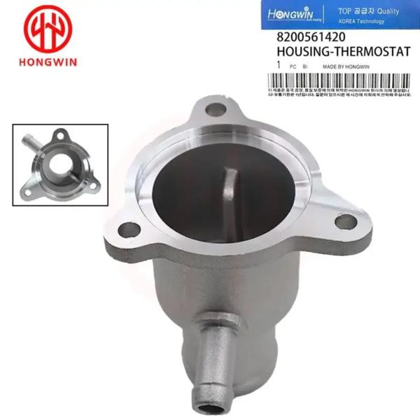 【並行輸入品】8200561420 ルノー クリオ用サーモスタット ハウジング サーモスタット付き水...