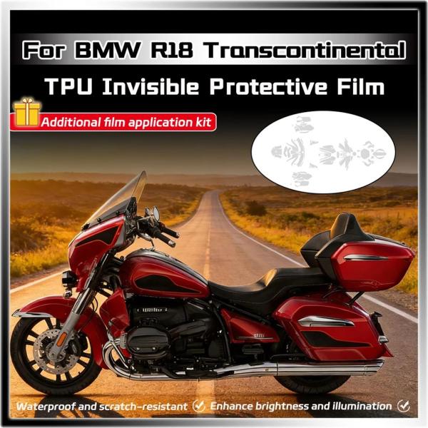 並行輸入品 BMW R18 トランスコンチネンタルバイク用 TPU 目見えペイント保護フィルム PP...