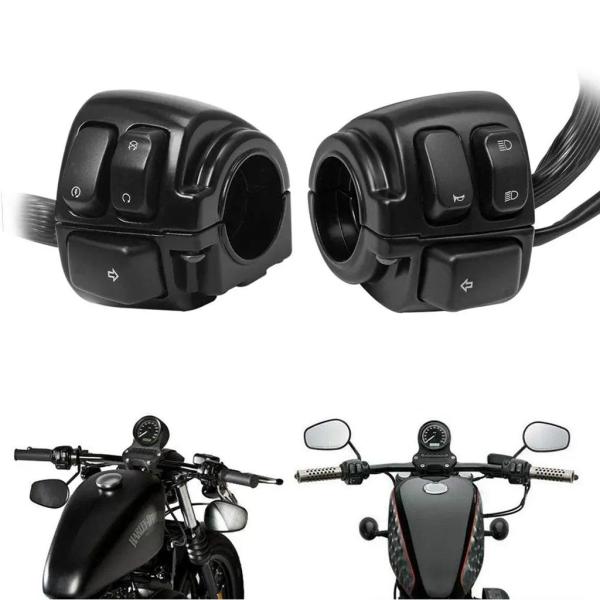 並行輸入品 バイクハンドルバーウィンカーコントロールスイッチハーレー XL883 スポーツスターダイ...