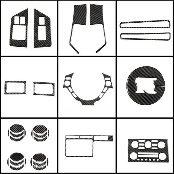 並行輸入品 日産 GTR R35 2008-2016年式用 カーボンインテリアアクセサリー ステアリ...
