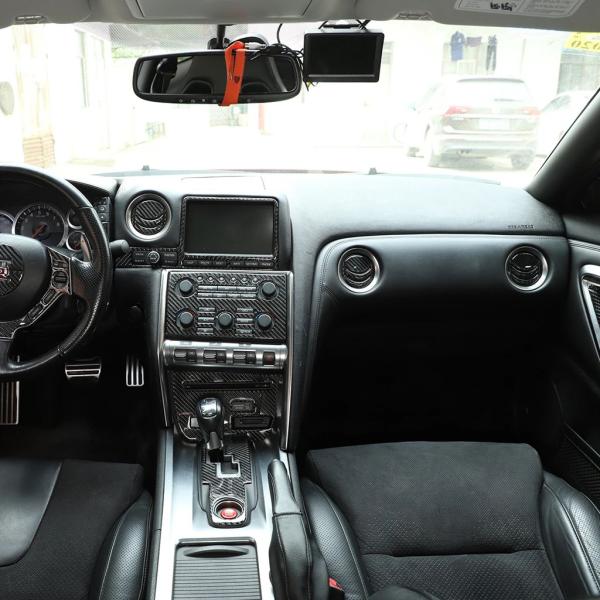 並行輸入品 日産 GTR R35 2008-2016年式用 カーボン ステアリングホイール ダッシュ...