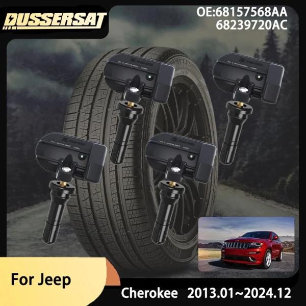 【並行輸入品】4 個 434Mhz タイヤエア圧センサー Tpms ダッジタイヤエア圧センサー 68...