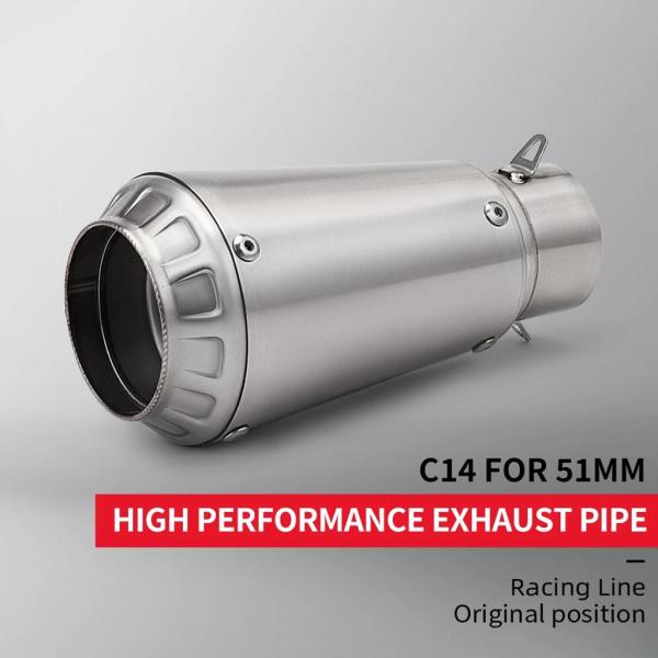 【並行輸入品】51MM スリップオン式汎用バイクマフラー Z900 FZ6 RC390 S1000X...