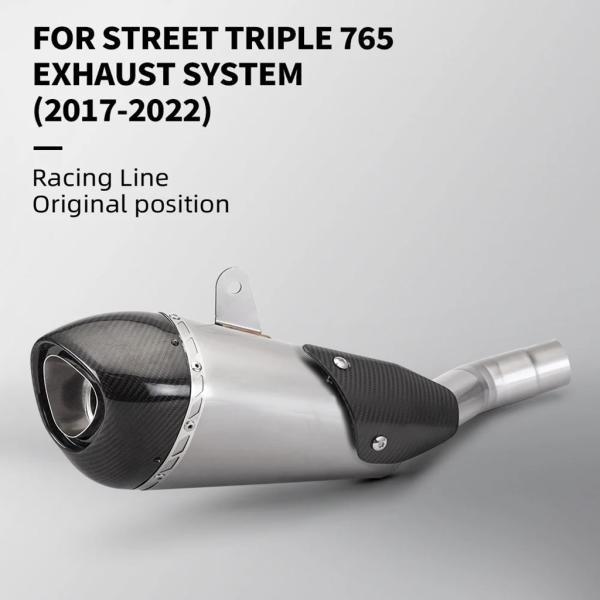 【並行輸入品】ストリートトリプル 765 S R RS 2017 - 2022 モトエキゾーストエス...