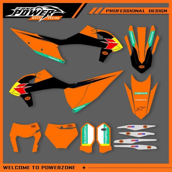 【並行輸入品】パワーゾーン グラフィックス KTM SX SXF 2019-2022 EXC EXC...