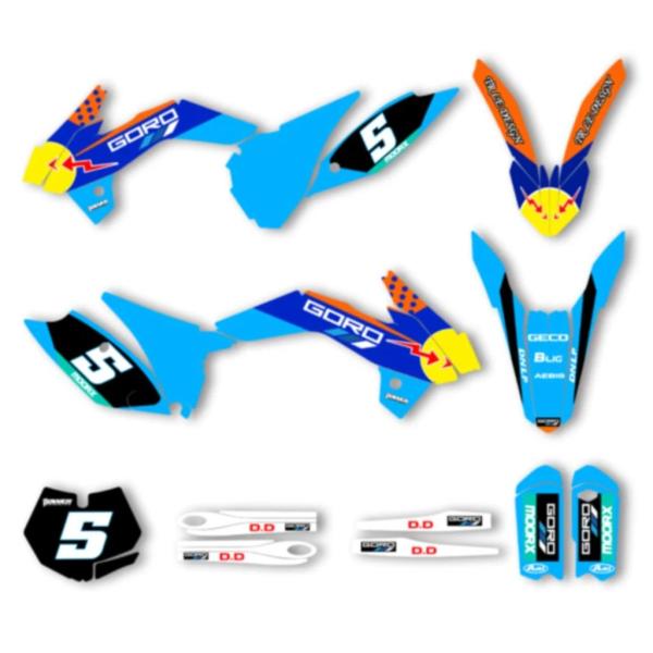 【並行輸入品】パワーゾーンバイク背景デカールステッカーキット KTM SX85 2013-2014 ...